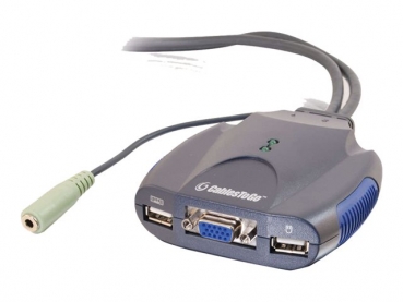 C2G TruLink 2-Port VGA and USB Micro KVM with Audio